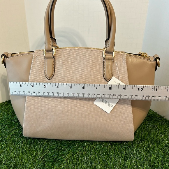 Coach Badge Jacquard Elise Satchel with Convertible Straps NWT - Picture 8 of 16